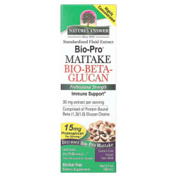 Майтаке, біо бета-глюкан 30 мг, без спирту, Nature's Answer Bio-Pro Maitake Bio-Beta-Glucan
