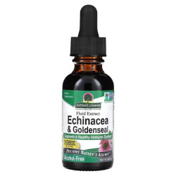 Эхинацея и гидрастис без спирта, Nature's Answer Echinacea & Goldenseal, 30 мл