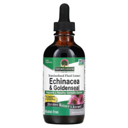 Ехінацея та гідрасстис без спирту, Nature's Answer Echinacea & Goldenseal, 120 мл