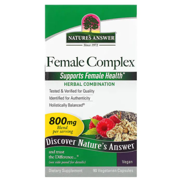 Комплекс для жіночого здоров'я, Female Complex, Nature's Answer, 800 мг, 90 капсул