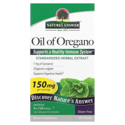 Масло орегано 150 мг, Nature's Answer Oil of Oregano, 90 капсул