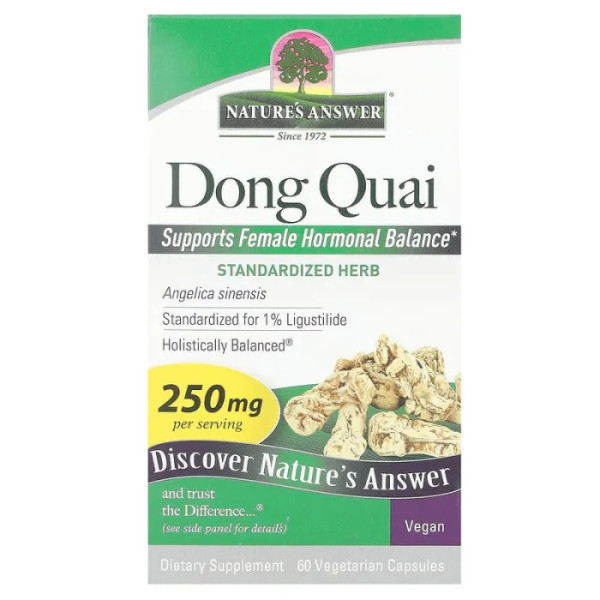 Донг Квай (Dong Quai), Nature's Answer, 250 мг, 60 капсул