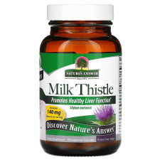 Розторопша, Nature's Answer Milk Thistle, стандартизований екстракт, 60 капсул