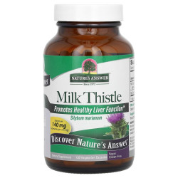 Екстракт расторопші, Nature's Answer Milk Thistle, 140 мг, 120 вегетаріанських капсул
