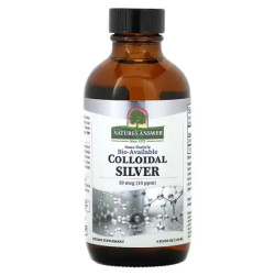 Колоїдне срібло 50 мкг, Nature's Answer Colloidal Silver, 10 ppm, 120 мл