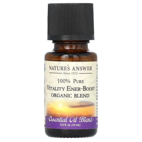 Смесь эфирных масел, жизненные силы, Blend Essential Oil, органик, Nature's Answer, 15 мл