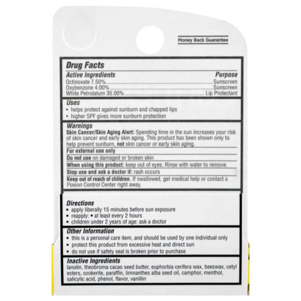 Бальзам для губ, SPF 15, лікувальний, Classic Lip Balm, Carmex, класичний, 4,25 г