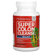 Очищення кишківника, нічна формула, Super Colon Cleanse Health Plus, 515 мг, 60 капсул
