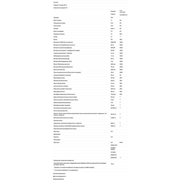 Протеїновий коктейль, Plant Protein Shake with DHA, Green Foods Corporation, 714 г