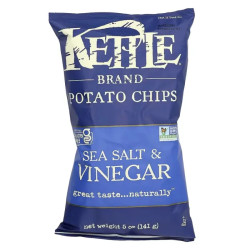 Картофельные чипсы, вкус морская соль и уксус, Kettle Foods Potato Chips, 141 г