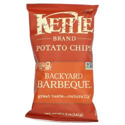 Картопляні чіпси, Kettle Foods Potato Chips, смак барбекю на задньому дворі, 141 г