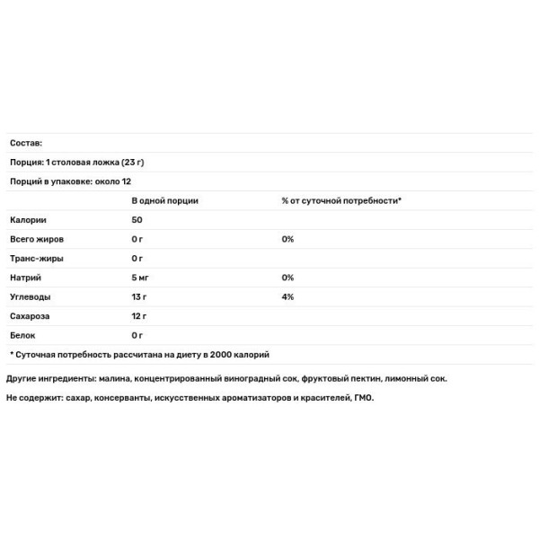 Малиновий джем, Fruit Spread, St. Dalfour, 284 м