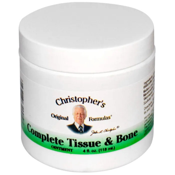 Мазь для костей и тканей, Complete Tissue & Bone Ointment, Christopher's Original Formulas, от растяжений и ушибов, 118 мл