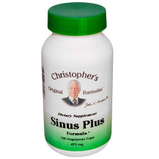 Формула при синуситі 475 мг, Sinus Plus Formula, Christopher's Original Formulas, 100 капсул