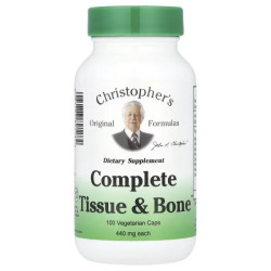 Здоров'я кісток та тканин 440 мг, Christopher's Original Formulas Complete Tissue & Bone, 100 капсул