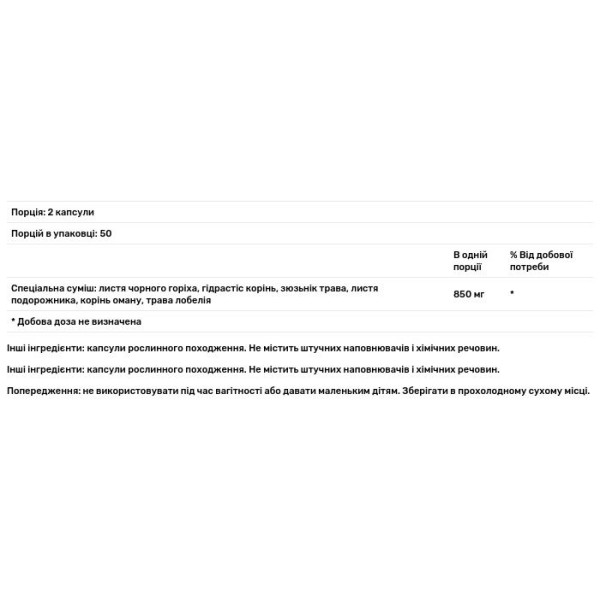 Протиінфекційна формула, Christopher's Original Formulas, 425 мг, 100 кап.