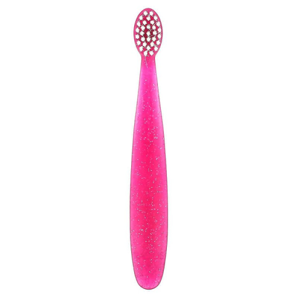 Зубна щітка для дітей, Totz Brush, Radius, від 18 місяців, екстра м'яка, рожевий блиск, 1 шт.