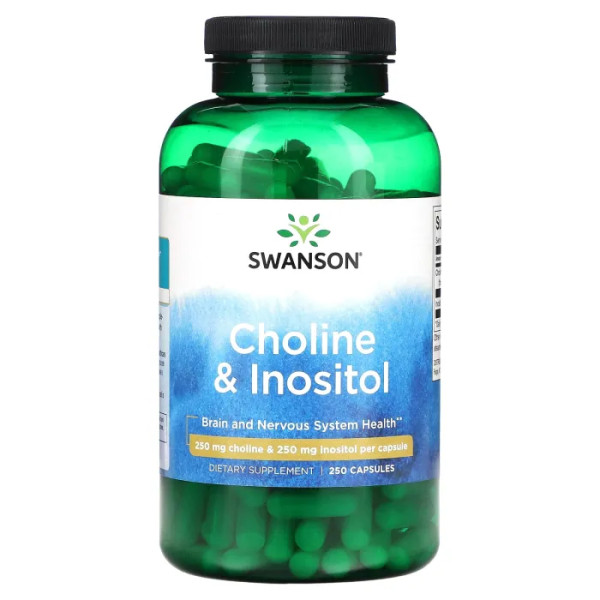 Холін та інозитол, Choline & Inositol, Swanson, 250 мг, 250 капсул