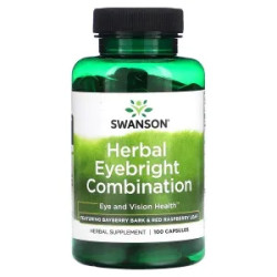 Очанка травяная комбинация Herbal Eyebright Combination Swanson, 100 капсул