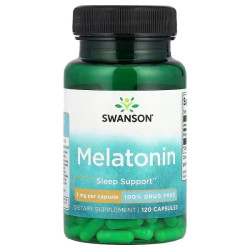 Мелатонин 3 мг, Swanson Melatonin, 120 капсул