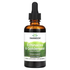 Ехінацея та жовтокорінь, Swanson Echinacea & Goldenseal, рідкий екстракт 59 мл
