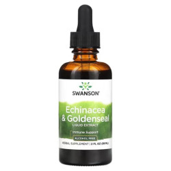 Ехінацея та жовтокорінь, Swanson Echinacea & Goldenseal, рідкий екстракт 59 мл