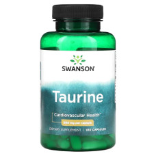 Таурин 500 мг, Swanson Taurine, 100 капсул