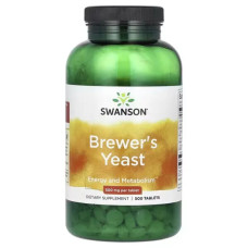 Пивні дріжджі 500 мг, Swanson Brewer's Yeast, 500 таблеток (250 мг у таблетці)