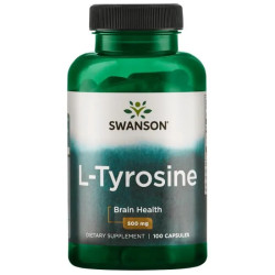 L-тирозин, Swanson L-Tyrosine, 500 мг, 100 капсул