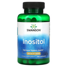 Інозитол 650 мг, Swanson Inositol, 100 капсул