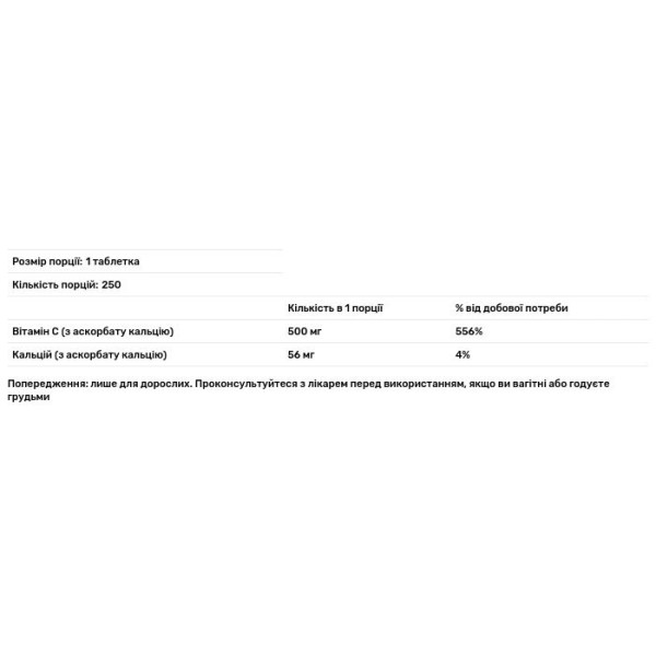 Вітамін C, Buffered Vitamin C, Swanson, буферизований, 500 мг, 250 таблеток