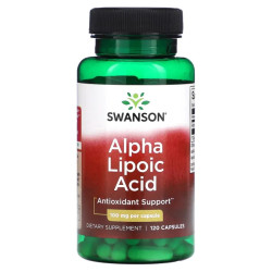 Альфа-ліпоева кислота 100 мг, Swanson Alpha Lipoic Acid, 120 капсул