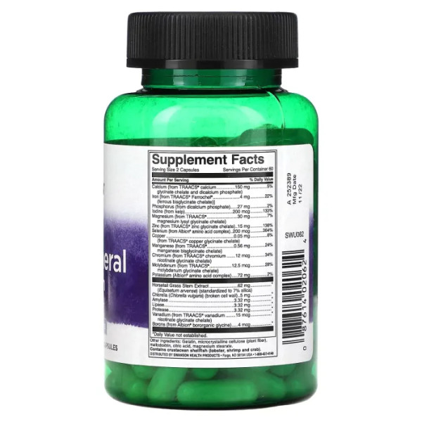 Мультимінерали із залізом, Albion Multi-Mineral with Iron, Swanson, 120 капсул