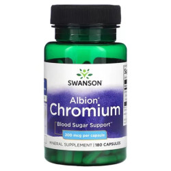 Хром 200 мкг, Chromium Swanson, 180 капсул