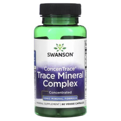Минеральный комплекс, Swanson ConcenTrace Trace Mineral Complex, 60 растительных капсул