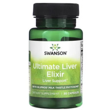 Підтримка печінки з фітосомами силіфосу, Swanson Ultimate Liver Elixir, 30 капсул