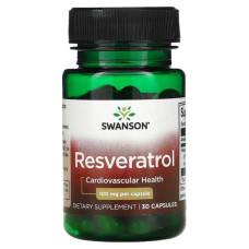 Ресвератрол 100 мг, Swanson Resveratrol, 30 капсул