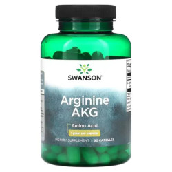 Аргинин AKG 1 г, Swanson Arginine AKG, 90 капсул