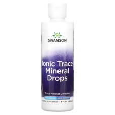 Іонні мікроелементи, краплі, Swanson Ionic Trace Mineral Drops, 236 мл