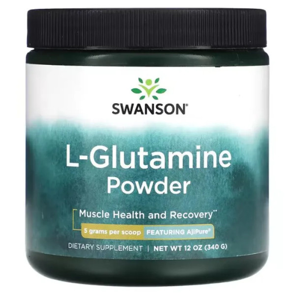 L-глютамін, L-Glutamine Powder, Swanson, порошок, 340 г