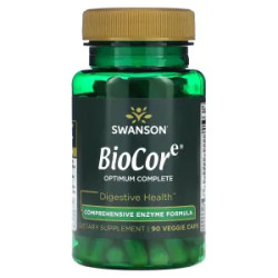 Травні ферменти BioCore Swanson, повний комплекс, 90 вегетаріанських капсул