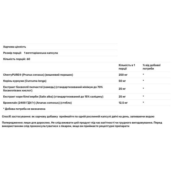 Формула м'язового комфорту, Muscle Comfort Formula, Swanson, 60 рослинних капсул