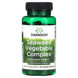 Морские водоросли комплекс, Swanson Seaweed Vegetable Complex, 60 вегетарианских капсул