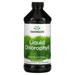 Рідкий хлорофіл, Swanson Liquid Chlorophyll, 100 мг, 473 мл