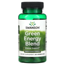 Суміш зелені для енергії, Swanson Green Energy Blend, 60 капсул.