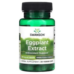 Баклажан екстракт 450 мг, Eggplant Extract Swanson, 30 вегетаріанських капсул