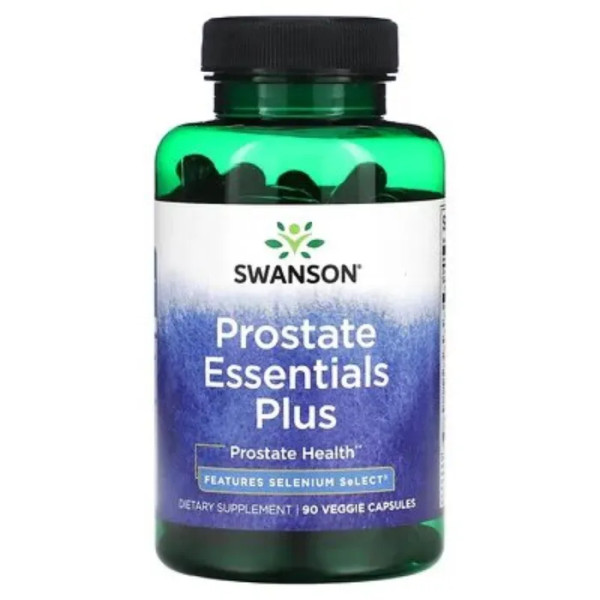Підтримка простати, Prostate Essentials Plus, Swanson, 90 рослинних капсул