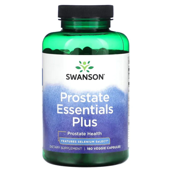 Підтримка простати, Prostate Essentials Plus, Swanson, 180 вегетаріанських капсул