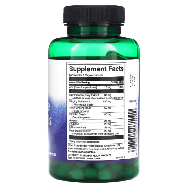 Підтримка простати, Prostate Essentials, Swanson, 90 вегетаріанських капсул