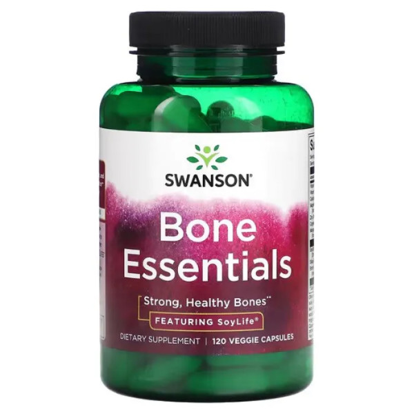 Підтримка здоров'я кісток, Bone Essentials з SoyLife, Swanson, 120 рослинних капсул